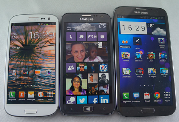 Samsung Ativ S : smartphones Galaxy