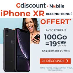 Promo Cdiscount iPhone Xr offert