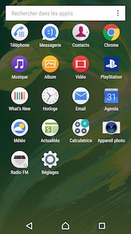 Sony Xperia XA Ultra interface