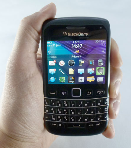 test blackberry bold 9790 main avec le smartphone