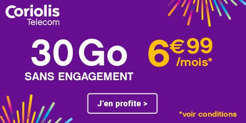 forfait 30go Coriolis