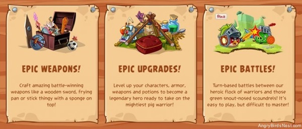 Angry Birds EPIC : évolutions possibles