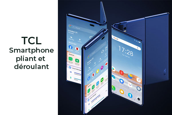TCL dévoile sa nouvelle gamme de smartphones TCL 20 et présente un prototype de mobile à la fois pliant et déroulant