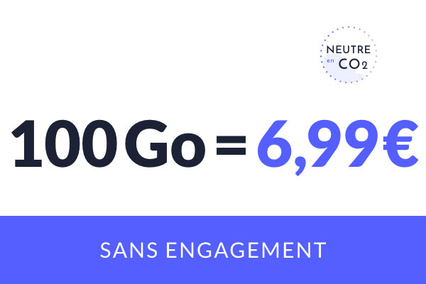 Derniers jours pour profiter d’un forfait mobile 100Go à seulement 6.99€ par mois !