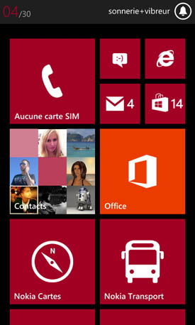  Nokia Lumia 620 menu