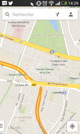 HTC Desire 500 : maps