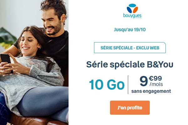 De nouveaux forfaits B&You à prix réduits chez Bouygues Telecom !
