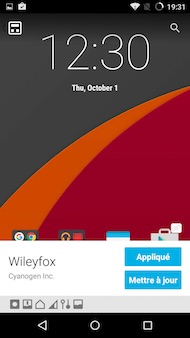 Wileyfox Swift interface