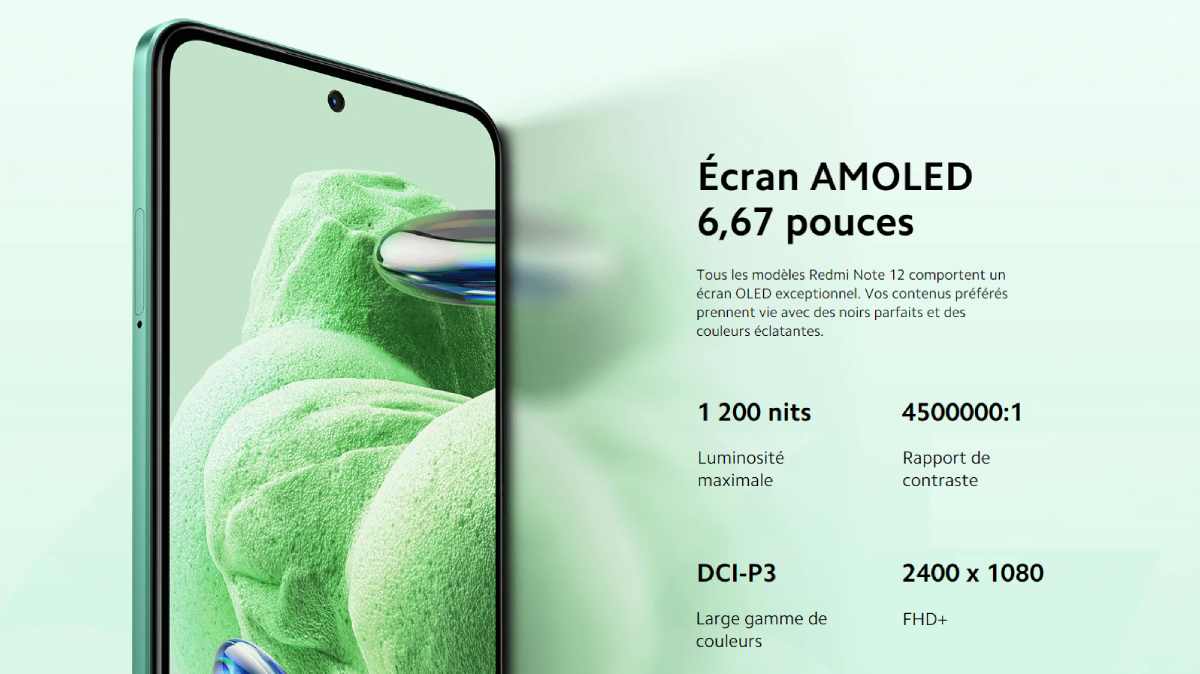 Xiaomi Redmi Note 12 5G : aujourd'hui seulement il est à moins de 160 € !