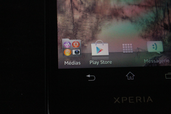Sony Xperia T : écran menu
