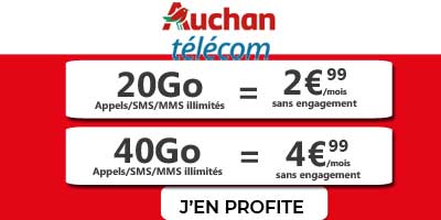 Forfaits Auchan Telecom
