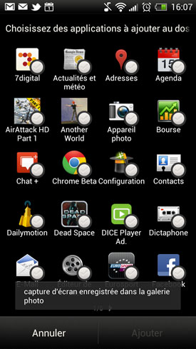 HTC One X : applications