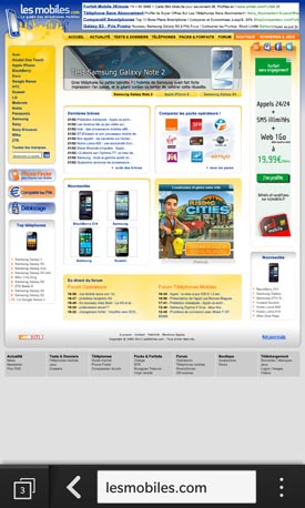 BlackBerry Z10 : navigateur Web