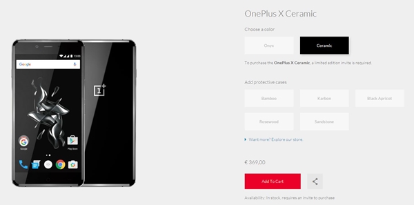 OnePlus X : l'édition limitée Ceramic désormais disponible
