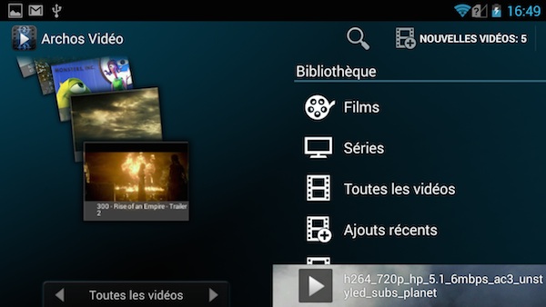 Archos 50 Helium en vidéo