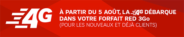 SFR va ajouter la 4G à son forfait RED 3Go à 19,99 euros