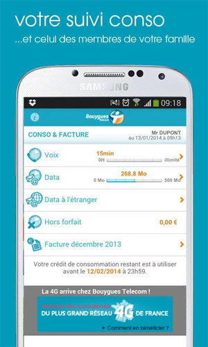 Bouygues Telecom : le service client joignable via l'application « Espace Client Mobile »