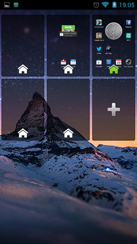 Wiko Cink Peax 2 : panneaux accueil