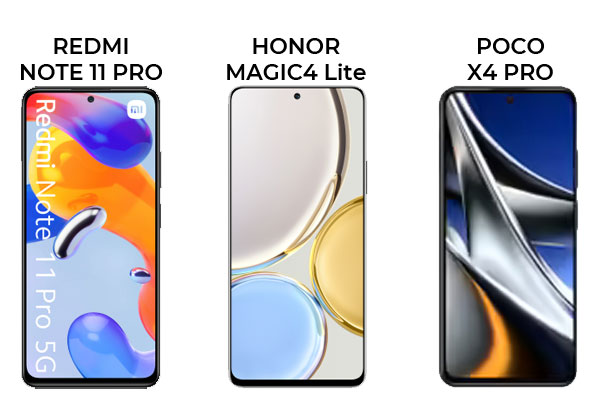 Honor Magic4 Lite, Redmi Note 11 Pro ou POCO X4 Pro : lequel acheter ?