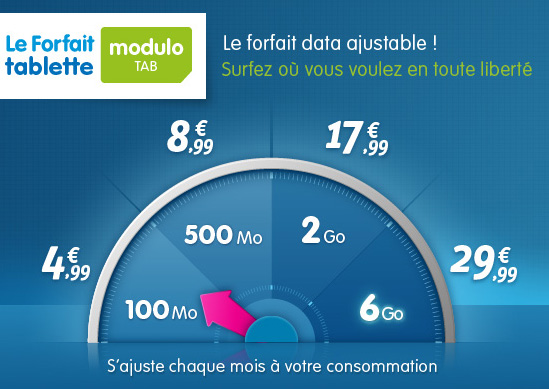 Prixtel étoffe son forfait tablette Modulo TAB avec la 4G