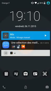 Alcatel OneTouch GO Play : écran de verrouillage
