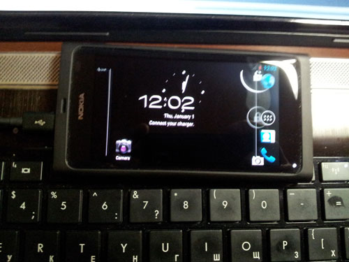 La première photo d'Android 4.0 ICS (Nitroid) sur le Nokia N9