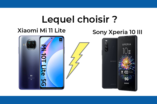 Xiaomi Mi 11 Lite ou Sony Xperia 10 III, lequel est le meilleur ?