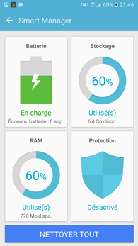 Samsung Galaxy J5 : Smart Manager