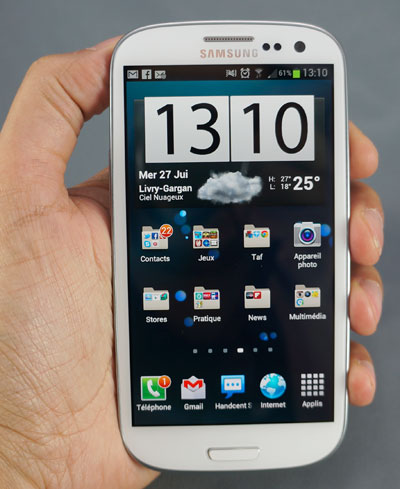 Test Samsung Galaxy S3 : prise en main