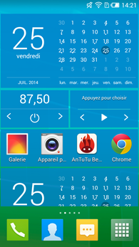 Alcatel OneTouch Idol 2S : widgets