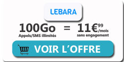 promo forfait Lebara Mobile 100Go