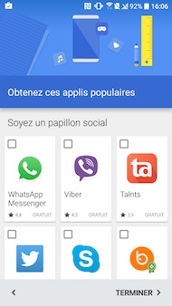 HTC Desire interface
