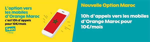 Sosh : une option Maroc à 10 euros
