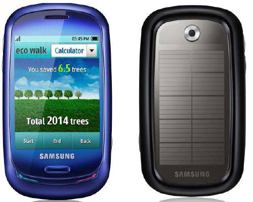 Samsung « Blue Earth » : un mobile solaire tactile