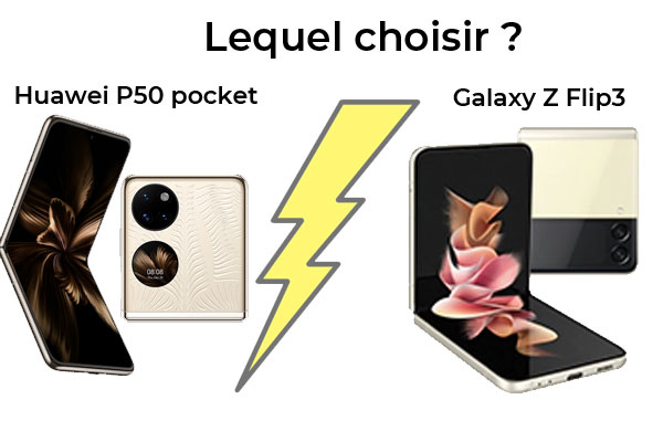 Huawei P50 Pocket vs Samsung Galaxy Z Flip3 : lequel acheter ?