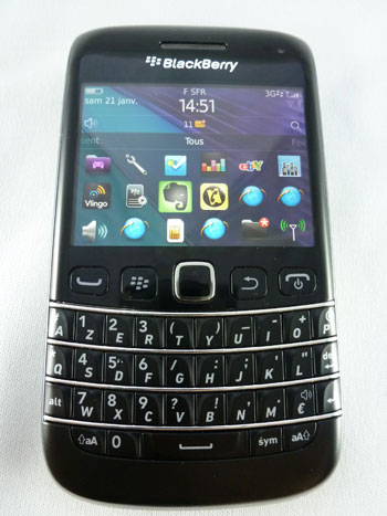 test blackberry bold 9790 5 mégapixels BlackBerry OS 7 écran tactile