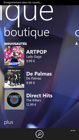 Nokia Lumia 1520 : musique