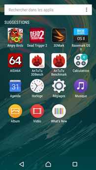 Sony Xperia XA : recherche rapide