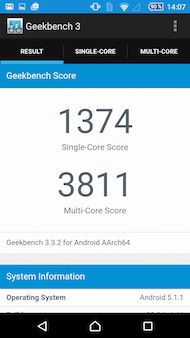 Sony Xperia Z5 Compact performance