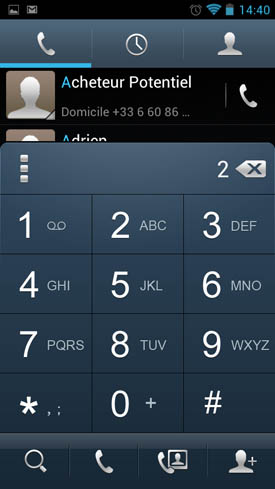Wiko Cink Peax : numérotation intelligente bug