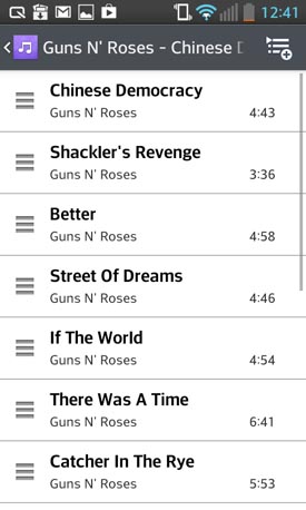 LG Optimus L5 II : lecteur musical
