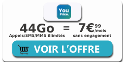 Forfait 44Go pour 7,99 ?