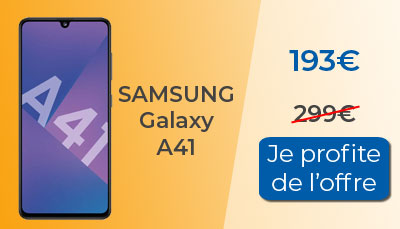 Smartphone à moins de 200? : Samsung Galaxy A41