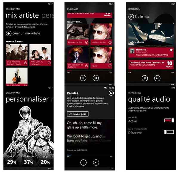 Nokia Musique+ : nouvelles fonctionnalités intéressantes et abonnement mensuel au menu pour le service de streaming musical