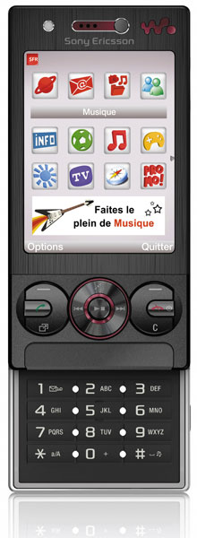 Le Sony Ericsson W715 chez SFR