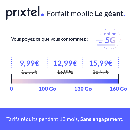 Le forfait Prixtel Le géant est en promotion