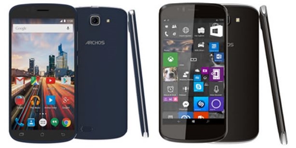 Archos 50e Helium et 50e Cesium : le même smartphone, sous Android Lollipop et Windows 10