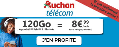 Forfait Auchan 120 Go à 8.99?