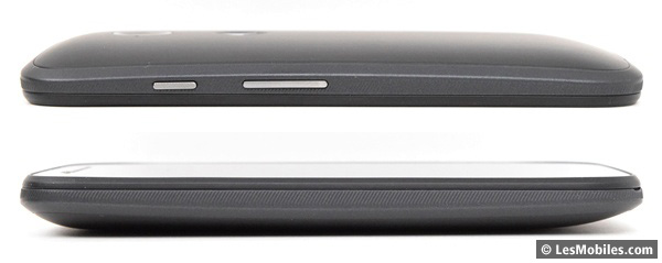 Motorola Moto E 4G : gauche / droite