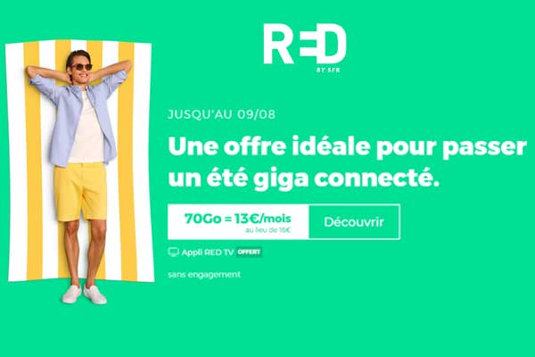 ALERTE ! Dernier jour pour profiter d'un forfait mobile RED by SFR à petit prix